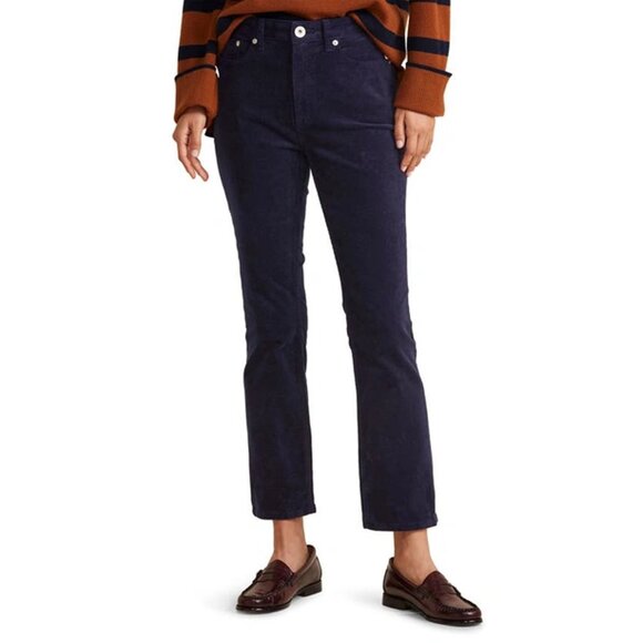 NWT New Vineyard Vines Kick Flare Corduroy Navy Pants Size 33 - Picture 2 of 10